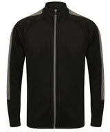 Knitted tracksuit top — Black/Gunmetal Grey*