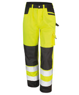 Safety cargo trousers — Yellow