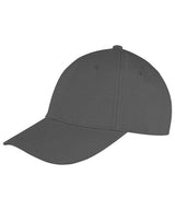 Memphis 6-panel brushed cotton low profile cap — Charcoal