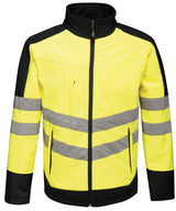 High-vis pro softshell — Yellow/Navy