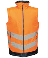 High-vis pro bodywarmer — Orange/Navy