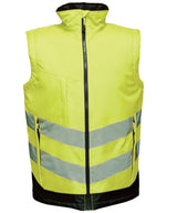 High-vis pro bodywarmer — Yellow/Navy