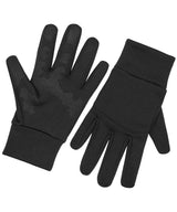 Softshell sports tech gloves — Black