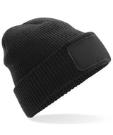 Thinsulate™ patch beanie — Black