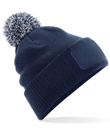 Snowstar® patch beanie — French Navy/Light Grey