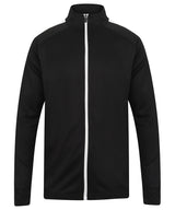 Knitted tracksuit top — Black/White*