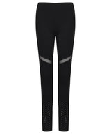 Women's panelled leggings — Black