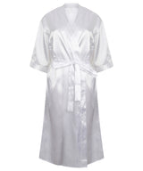 Women's satin robe — White