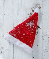 Plush Santa hat — Red