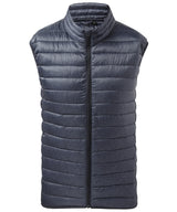 Melange padded gilet — Navy Melange