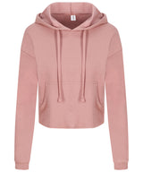 Women's cropped hoodie — Dusty Pink