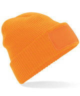 Thinsulate™ patch beanie — Fluorescent Orange