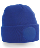 Circular patch beanie — Bright Royal