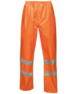 Hi-vis pro pack-away trousers — Orange