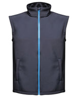 Ablaze printable softshell bodywarmer — Navy/French Blue