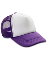 Core Detroit ½ mesh truckers cap — Purple/White