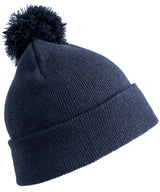 Junior pom pom beanie — Navy