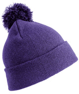 Junior pom pom beanie — Purple