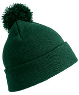 Pom pom beanie — Bottle Green