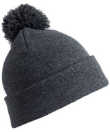 Pom pom beanie — Grey