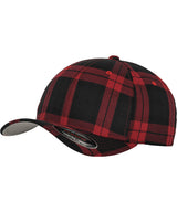 Flexfit tartan plaid (6197) — Black/Red
