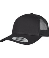 5-Panel retro trucker cap (6506) — Black