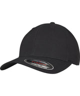 Flexfit hydro-grid stretch cap (6587) — Black