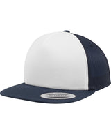 Foam trucker with white front (6005FW) — Navy/White/Navy