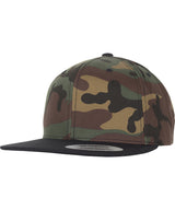 Classic snapback 2-tone camo (6089TC) — Green Camo/Black