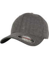 Herringbone melange Flexfit (6277HM) — Black/Heather Grey