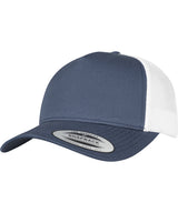 5-panel retro trucker 2-tone cap (6506T) — Navy/White