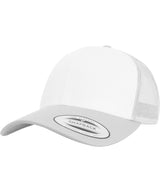 Retro trucker coloured front (6606CF) — Silver/White/Silver