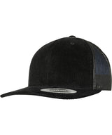 Corduroy retro trucker (6606CT) — Black