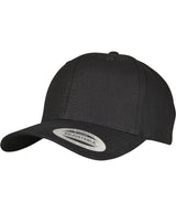 6-panel curved metal snap (7708MS) — Black