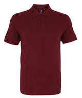 Men's organic polo — Burgundy