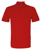 Men's organic polo — Cherry Red