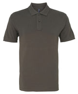 Men's organic polo — Slate