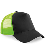 Snapback trucker — Black/Lime Green