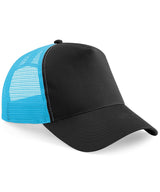 Snapback trucker — Black/Surf Blue