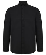 Modern long sleeve Oxford shirt — Black
