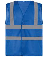 Top cool open mesh 2-band-and-braces waistcoat (HVW120) — Royal Blue