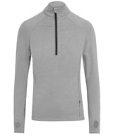 Cool Flex long half-zip top — Silver Grey