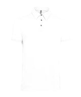 Jersey knit polo shirt — White