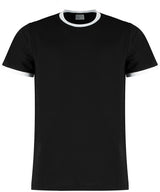 Fashion fit ringer tee — Black/White