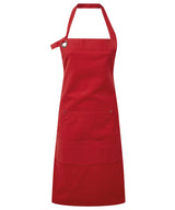 Calibre heavy cotton canvas pocket apron — Red