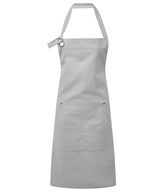 Calibre heavy cotton canvas pocket apron — Silver