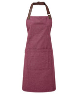Annex Oxford bib apron — Burgundy