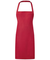 Essential bib apron — Red