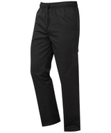 Chef's essential cargo pocket trousers — Black
