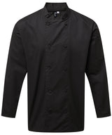 Chef's Coolchecker® long sleeve jacket — Black